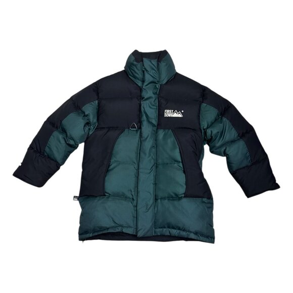 FIRST DOWN Vintage 90s Duck Down Fill Heavy Winter Parka Coat Jacket Women Small - Picture 1 of 7